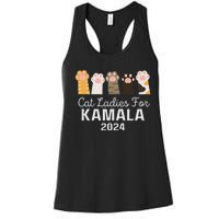 Cat Ladies For Kamala Childless Cat Ladies Funny Women's Racerback Tank