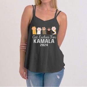 Cat Ladies For Kamala Childless Cat Ladies Funny Women's Strappy Tank