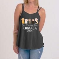 Cat Ladies For Kamala Childless Cat Ladies Funny Women's Strappy Tank