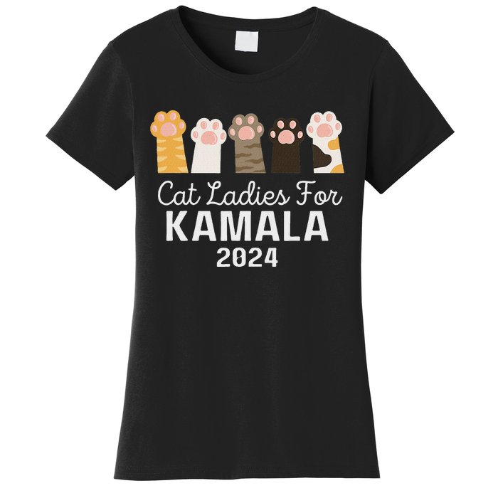 Cat Ladies For Kamala Childless Cat Ladies Funny Women's T-Shirt