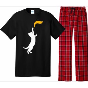 Cat Ladies For Kamala Harris Donald Trump 2024 Sarcastic Pajama Set