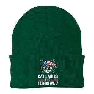 Cat Ladies For Harris Waltz Cat 2024 President Harris Waltz Knit Cap Winter Beanie