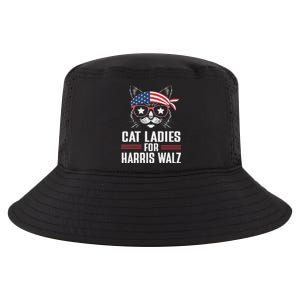 Cat Ladies For Harris Waltz Cat 2024 President Harris Waltz Cool Comfort Performance Bucket Hat