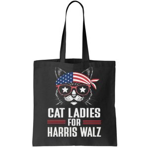 Cat Ladies For Harris Waltz Cat 2024 President Harris Waltz Tote Bag