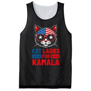 Cat Ladies For Kamala Funny Cat 2024 President Kamala Harris Premium Mesh Reversible Basketball Jersey Tank