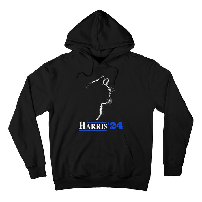 Cat Ladies For Kamala Funny Cat 2024 President Kamala Harris Hoodie