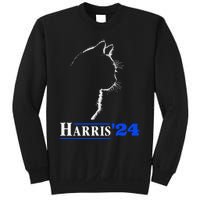 Cat Ladies For Kamala Funny Cat 2024 President Kamala Harris Sweatshirt