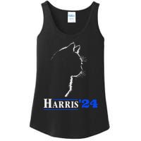 Cat Ladies For Kamala Funny Cat 2024 President Kamala Harris Ladies Essential Tank