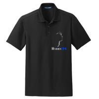 Cat Ladies For Kamala Funny Cat 2024 President Kamala Harris Dry Zone Grid Polo