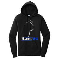 Cat Ladies For Kamala Funny Cat 2024 President Kamala Harris Women's Pullover Hoodie