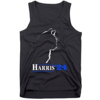 Cat Ladies For Kamala Funny Cat 2024 President Kamala Harris Tank Top