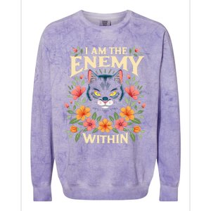 Cat Ladies For Kamala Harris 2024 Election Colorblast Crewneck Sweatshirt