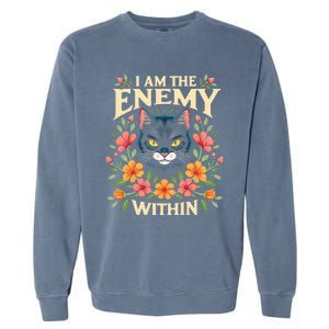 Cat Ladies For Kamala Harris 2024 Election Garment-Dyed Sweatshirt