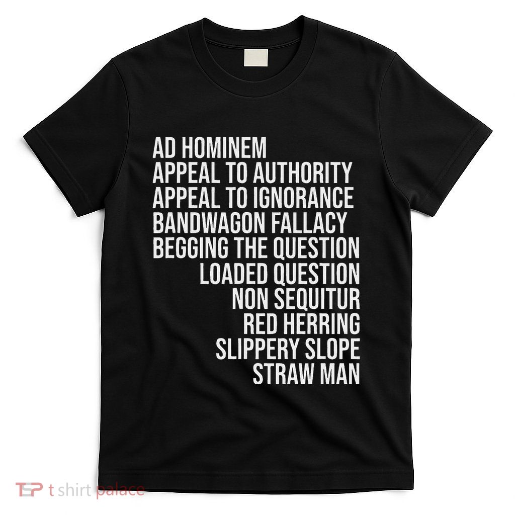 Common Logical Fallacies Critical Debate Squad T-Shirt