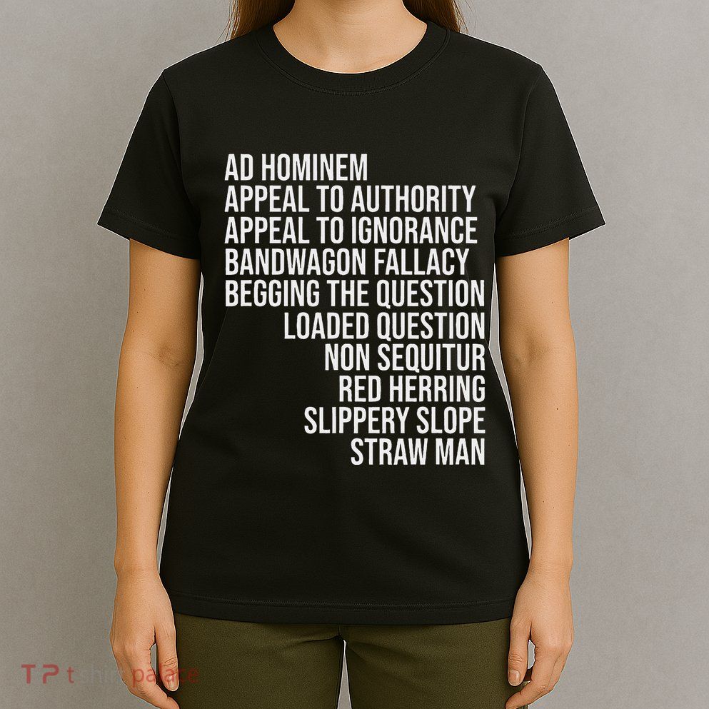 Common Logical Fallacies Critical Debate Squad T-Shirt