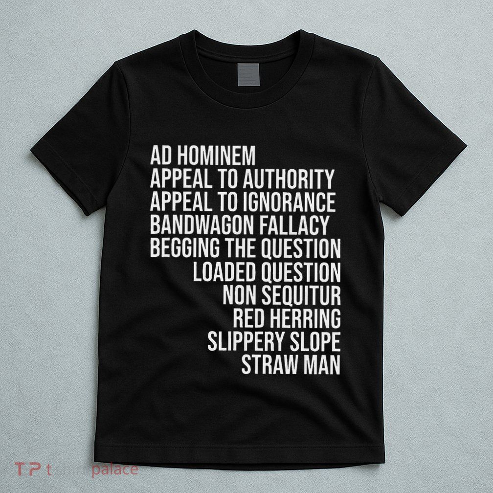 Common Logical Fallacies Critical Debate Squad T-Shirt