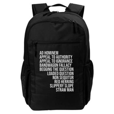 Common Logical Fallacies Critical Debate Squad Daily Commute Backpack