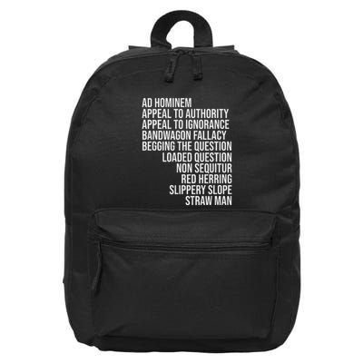 Common Logical Fallacies Critical Debate Squad 16 in Basic Backpack