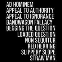 Common Logical Fallacies Critical Debate Squad Mousepad