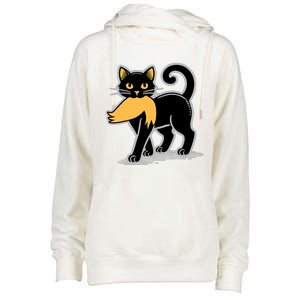 Cat Ladies For Kamala Harris Donald Trump 2024 Sarcastic Womens Funnel Neck Pullover Hood