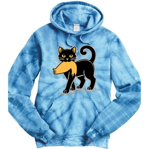 Cat Ladies For Kamala Harris Donald Trump 2024 Sarcastic Tie Dye Hoodie