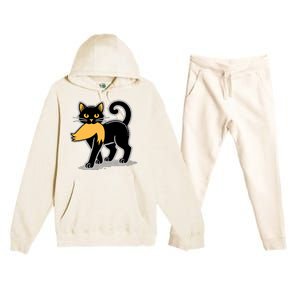 Cat Ladies For Kamala Harris Donald Trump 2024 Sarcastic Premium Hooded Sweatsuit Set