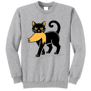 Cat Ladies For Kamala Harris Donald Trump 2024 Sarcastic Tall Sweatshirt