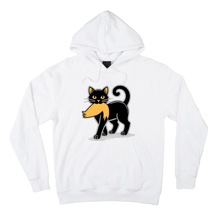 Cat Ladies For Kamala Harris Donald Trump 2024 Sarcastic Hoodie