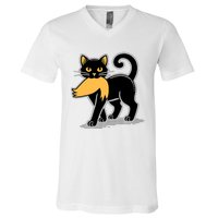 Cat Ladies For Kamala Harris Donald Trump 2024 Sarcastic V-Neck T-Shirt