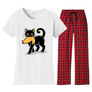 Cat Ladies For Kamala Harris Donald Trump 2024 Sarcastic Women's Flannel Pajama Set