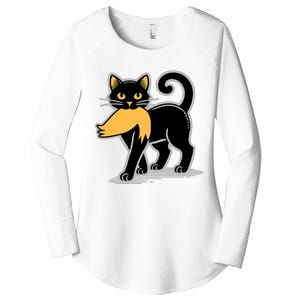 Cat Ladies For Kamala Harris Donald Trump 2024 Sarcastic Women's Perfect Tri Tunic Long Sleeve Shirt