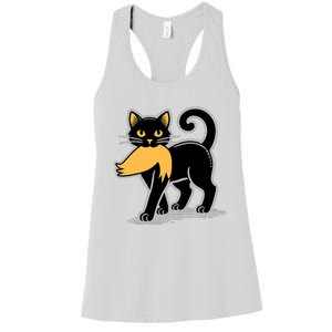 Cat Ladies For Kamala Harris Donald Trump 2024 Sarcastic Women's Racerback Tank