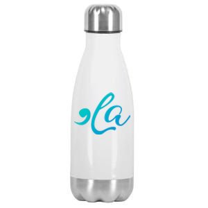 Comma La Funny Kamala Harris For President 2024 Gift Stainless Steel Insulated Water Bottle