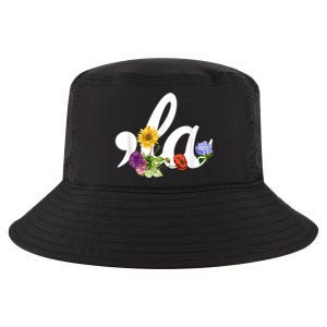 Comma La Floral Kamala Harris President 2024 Coma La Flowers Cool Comfort Performance Bucket Hat