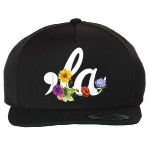 Comma La Floral Kamala Harris President 2024 Coma La Flowers Wool Snapback Cap