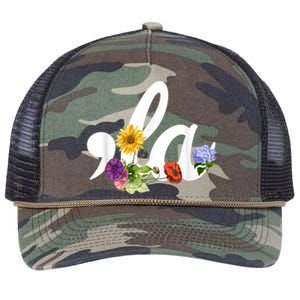 Comma La Floral Kamala Harris President 2024 Coma La Flowers Retro Rope Trucker Hat Cap