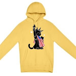 Cat Ladies For Kamala Harris Donald Trump Premium Pullover Hoodie