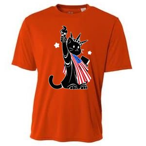 Cat Ladies For Kamala Harris Donald Trump Cooling Performance Crew T-Shirt