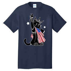 Cat Ladies For Kamala Harris Donald Trump Tall T-Shirt