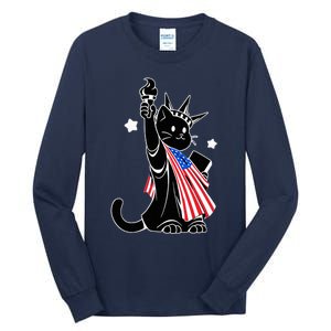 Cat Ladies For Kamala Harris Donald Trump Tall Long Sleeve T-Shirt