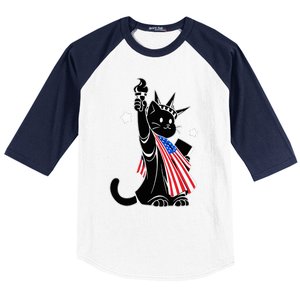 Cat Ladies For Kamala Harris Donald Trump Baseball Sleeve Shirt