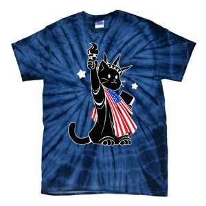 Cat Ladies For Kamala Harris Donald Trump Tie-Dye T-Shirt