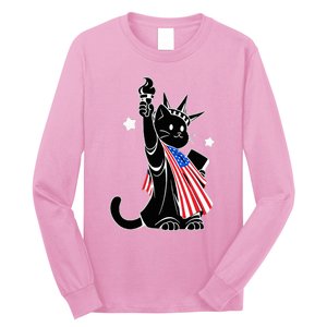 Cat Ladies For Kamala Harris Donald Trump Long Sleeve Shirt