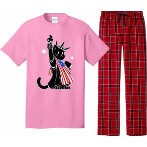 Cat Ladies For Kamala Harris Donald Trump Pajama Set