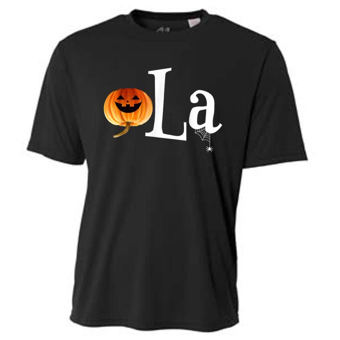 Comma La Funny Kamala Harris Halloween Pumpkin Cooling Performance Crew T-Shirt