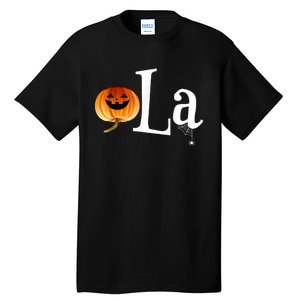 Comma La Funny Kamala Harris Halloween Pumpkin Tall T-Shirt