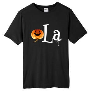 Comma La Funny Kamala Harris Halloween Pumpkin Tall Fusion ChromaSoft Performance T-Shirt