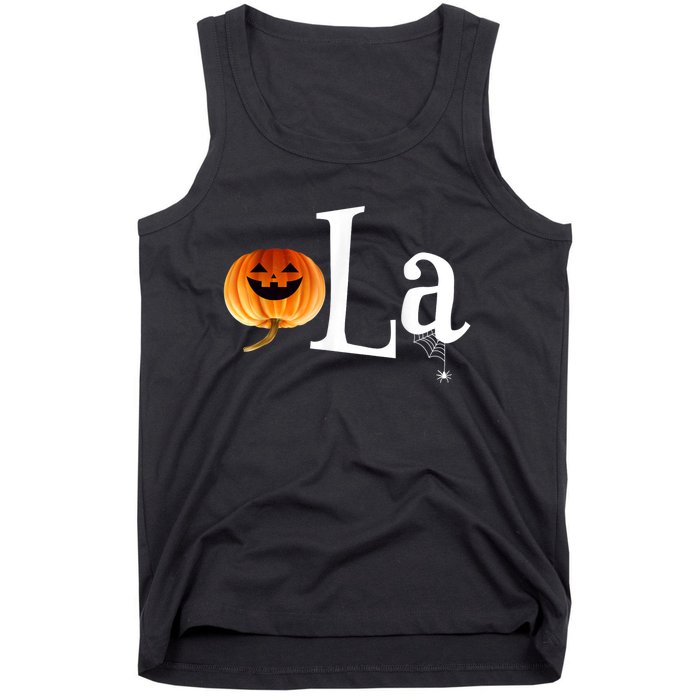 Comma La Funny Kamala Harris Halloween Pumpkin Tank Top