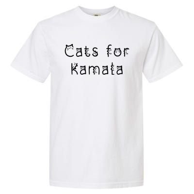 Cat Ladies For Kamala Cat Typography Alphabet Cute Simple Funny Gift Garment-Dyed Heavyweight T-Shirt