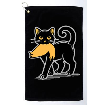 Cat Ladies For Kamala Harris Donald Trump 2024 Sarcastic Platinum Collection Golf Towel